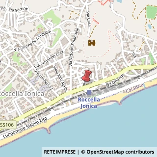 Mappa Via Roma, 28, 89047 Roccella Ionica, Reggio di Calabria (Calabria)