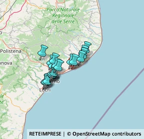 Mappa Via Cavone, 89047 Roccella Ionica RC, Italia (9.949)