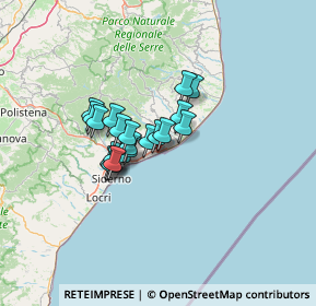 Mappa Via Cavone, 89047 Roccella Ionica RC, Italia (9.481)