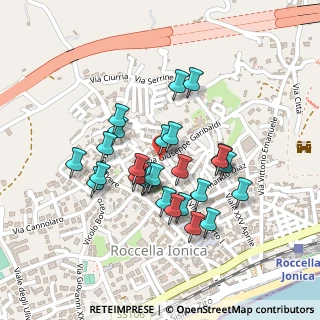 Mappa Via Giuseppe Garibaldi, 89047 Roccella ionica RC, Italia (0.19259)