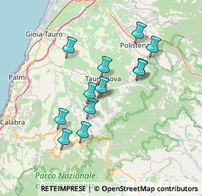 Mappa 89010 Terranova Sappo Minulio RC, Italia (7.01083)