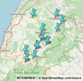 Mappa 89010 Terranova Sappo Minulio RC, Italia (6.91)