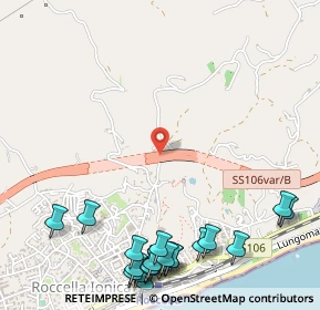 Mappa Via Calcinara, 89047 Roccella Ionica RC, Italia (0.864)