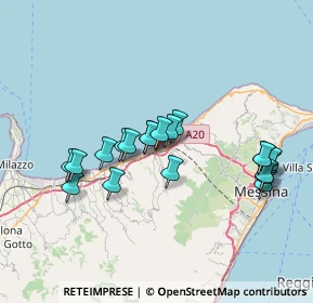 Mappa Via Giampaolo, 98043 Rometta ME, Italia (7.517)