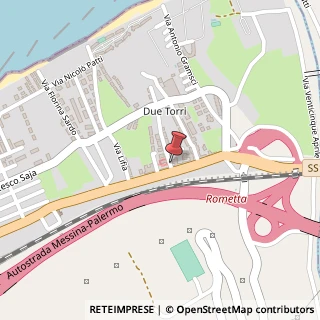 Mappa Via C. A. Dalla Chiesa, 3, 98043 Rometta, Messina (Sicilia)