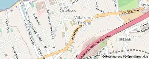 Mappa Villafranca Tirrena