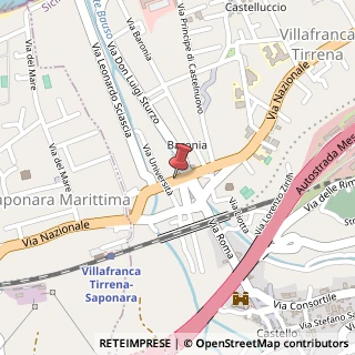 Mappa Via Nazionale, 45-27, 98049 Villafranca Tirrena, Messina (Sicilia)