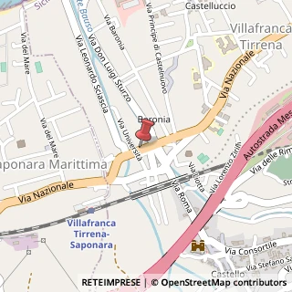 Mappa Via Nazionale, 67, 98049 Villafranca Tirrena, Messina (Sicilia)