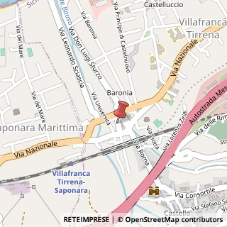 Mappa Via P.pe di Napoli, 27, 98049 Villafranca Tirrena, Messina (Sicilia)