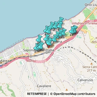 Mappa Via A. Crisafi, 98049 Villafranca Tirrena ME, Italia (0.71)