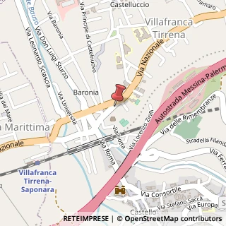 Mappa Via Dante Alighieri, 84, 98049 Villafranca Tirrena, Messina (Sicilia)