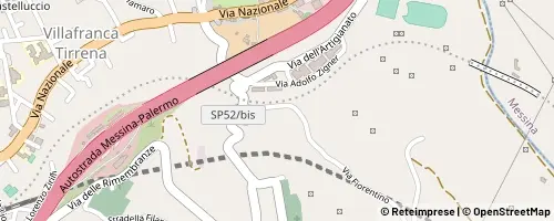 Mappa Villafranca Tirrena