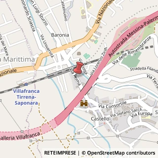 Mappa Via roma 29, 98049 Villafranca Tirrena, Messina (Sicilia)