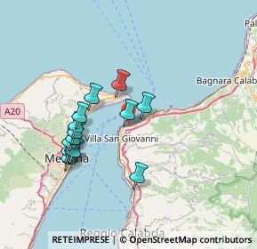 Mappa Via Vittorio Emanuele II cannitello, 89018 Villa San Giovanni RC, Italia (7.31929)