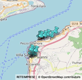 Mappa Via Vittorio Emanuele II cannitello, 89018 Villa San Giovanni RC, Italia (1.3495)