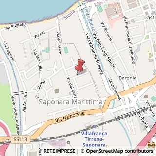 Mappa Via Teocrito, 5, 98047 Saponara, Messina (Sicilia)