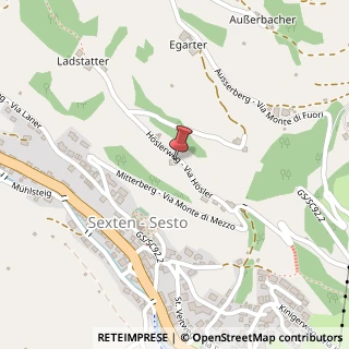 Mappa Hoslerweg Via Hosler, 7, 39030 Sesto, Bolzano (Trentino-Alto Adige)
