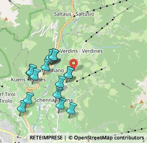 Mappa Via Verdines, 39017 Scena BZ, Italia (1.845)