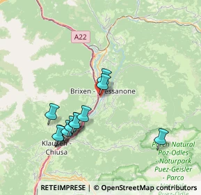 Mappa Via del Laghetto, 39042 Bressanone BZ, Italia (7.365)