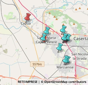 Mappa Via Achille Grandi, 81055 Santa Maria Capua Vetere CE, Italia (3.65091)