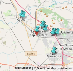 Mappa Via Achille Grandi, 81055 Santa Maria Capua Vetere CE, Italia (3.57091)