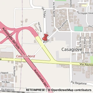 Mappa Via Caduti sul Lavoro,  16, 81022 Casagiove, Caserta (Campania)