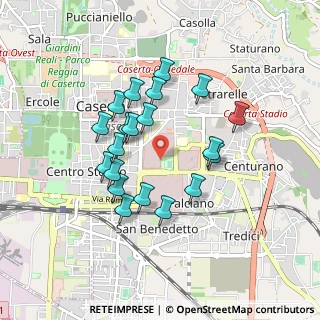 Mappa Stadio Alberto Pinto, 81100 Caserta CE, Italia (0.8295)