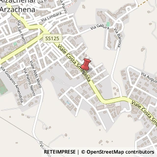 Mappa Viale Costa Smeralda, 41, 07021 Arzachena, Sassari (Sardegna)