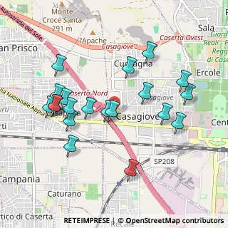 Mappa Via Casagiove Casapulla, 81022 Casagiove CE, Italia (1.0535)