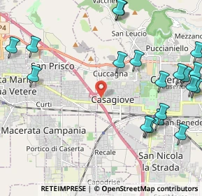 Mappa Via Casagiove Casapulla, 81022 Casagiove CE, Italia (3.03737)