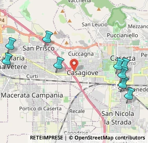 Mappa Via Casagiove Casapulla, 81022 Casagiove CE, Italia (3.07364)