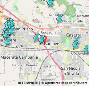 Mappa Via Casagiove Casapulla, 81022 Casagiove CE, Italia (3.198)