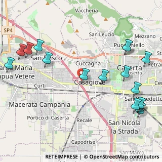 Mappa Via Casagiove Casapulla, 81022 Casagiove CE, Italia (2.9775)