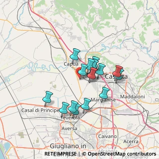 Mappa Viale F. Di Borbone, 81050 San Tammaro CE, Italia (5.74875)