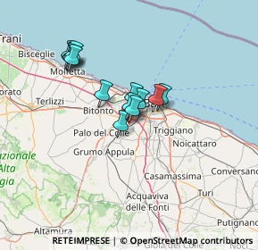 Mappa Piazza Luigi Einaudi, 70026 Modugno BA, Italia (10.91385)