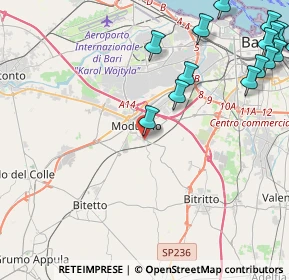 Mappa Piazza Luigi Einaudi, 70026 Modugno BA, Italia (6.55933)