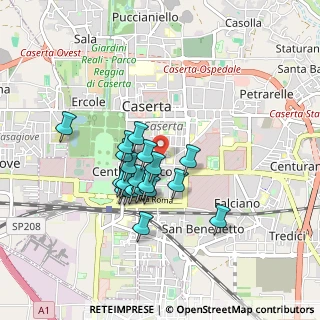 Mappa Piazza Matteotti Angolo Via Patturelli, 81100 Caserta CE, Italia (0.7375)