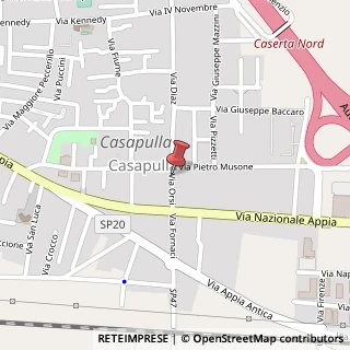 Mappa Via Giuseppe Orsi,  21, 81020 Casapulla, Caserta (Campania)