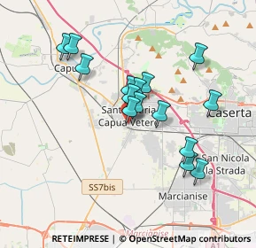 Mappa Via Guglielmo Marconi, 81055 Santa Maria Capua Vetere CE, Italia (3.29333)