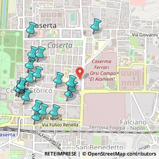Mappa Viale Alberto Beneduce, 81100 Caserta CE, Italia (0.715)