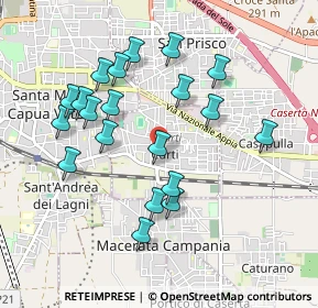 Mappa Via Bolzano, 81040 Curti CE, Italia (0.9935)