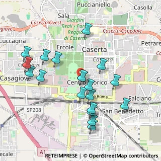 Mappa Via Raffaele Gasparri, 81100 Caserta CE, Italia (1.03684)