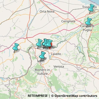 Mappa SP 48 del Basso Melfese, 85025 Melfi PZ, Italia (15.395)