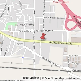 Mappa Via Nazionale Appia, 52/54, 81100 Casapulla, Caserta (Campania)