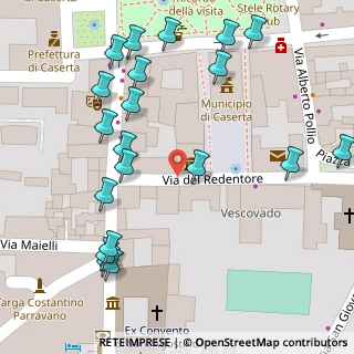 Mappa Via del Redentore, 81100 Caserta CE, Italia (0.085)