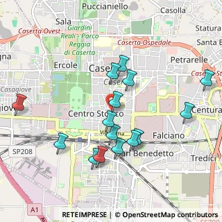 Mappa Via P. Santorio, 81100 Caserta CE, Italia (1.026)