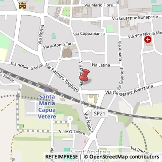 Mappa Via Alessio Simmaco Mazzocchi, 211, 81055 Santa Maria Capua Vetere, Caserta (Campania)
