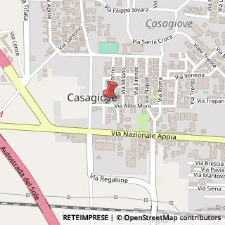 Mappa Via Aldo Moro, 81022 Casagiove CE, Italia, 81055 Capua, Caserta (Campania)