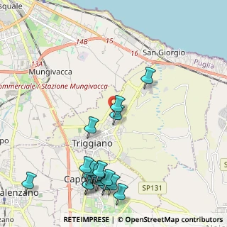 Mappa Viale Ezio Vanoni, 70019 Triggiano BA, Italia (2.81722)