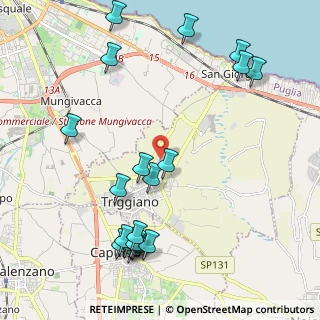 Mappa Viale Ezio Vanoni, 70019 Triggiano BA, Italia (2.714)